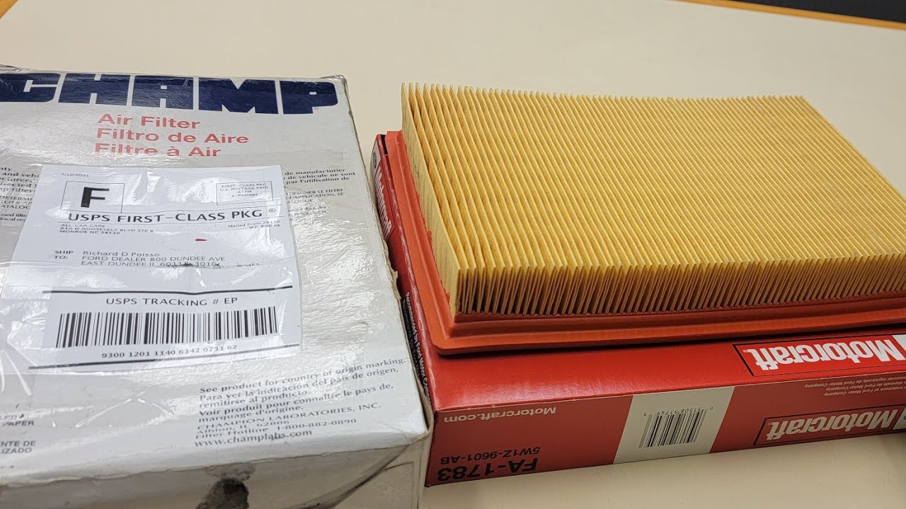 Champ Air Filter and Motorcraft Air Filter Review... Kinda Shocked About This one