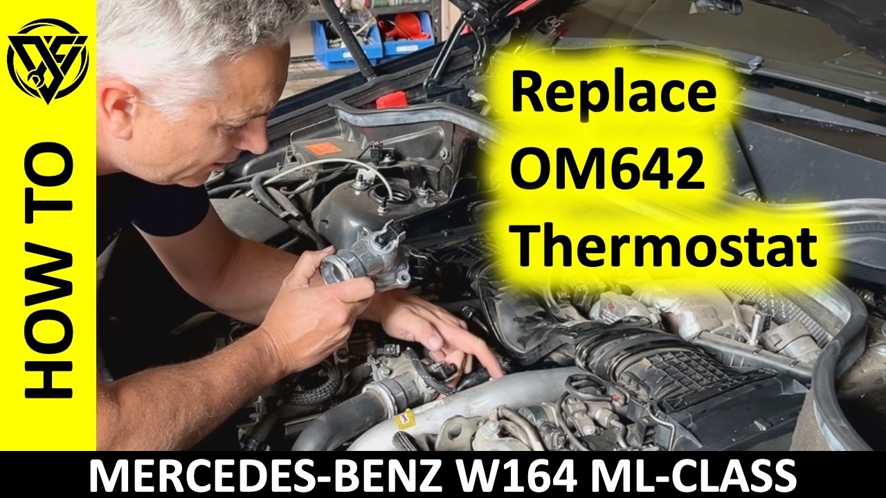 Как заменить термостат OM642 на дизельном двигателе Mercedes 3.0L — Полное руководство — Jeep ML3...