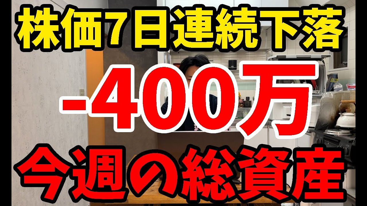 【総資産公開】テスラ株が7日連続で下落【米国株】