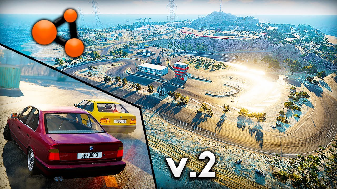 ЭТО ЛУЧШАЯ КАРТА ДЛЯ ДРИФТА в BeamNG MULTIPLAYER! DRIFT ISLAND REWORK | DESTIMAGE