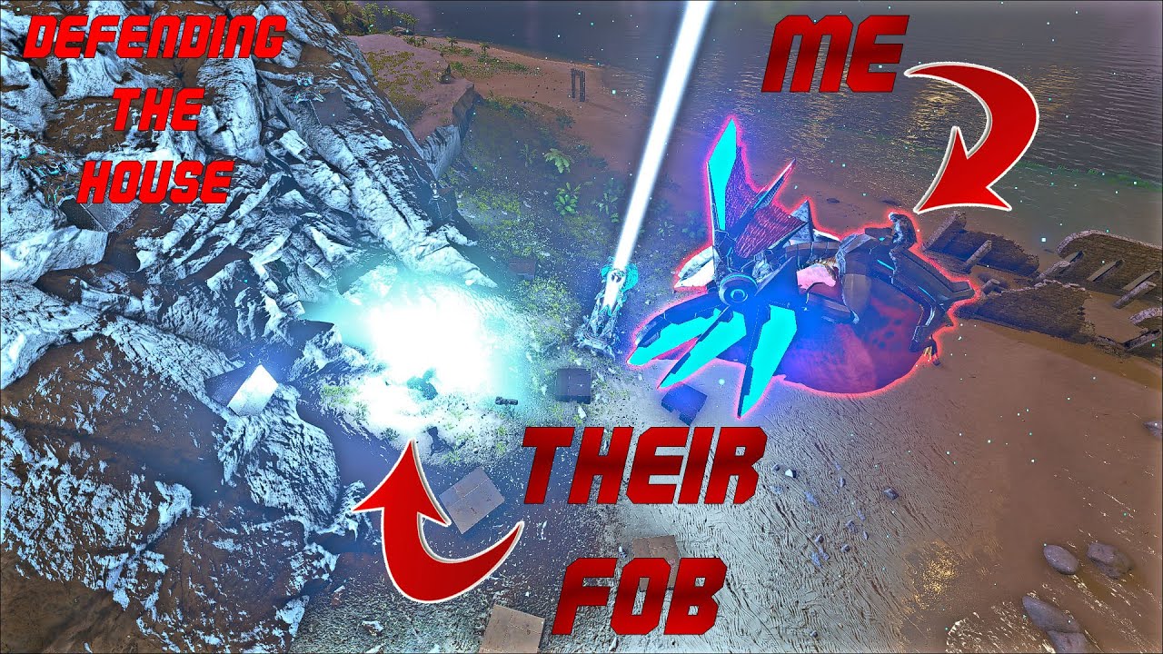 Defending the House from its first FOB!! (Carno Cave Defense) Ark Official Small Tribes Episode 42
