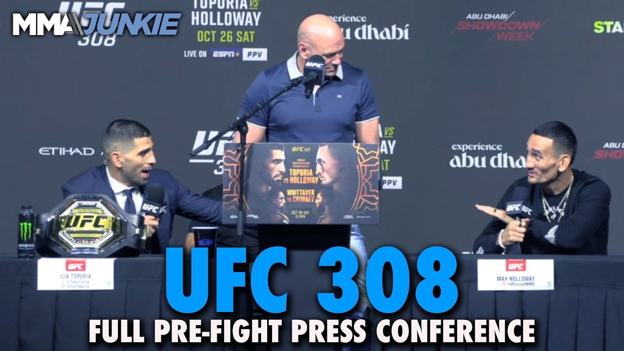 UFC 308 Full Pre-Fight Press Conference: Topuria vs. Holloway, Whittaker vs. Chimaev HEAT UP
