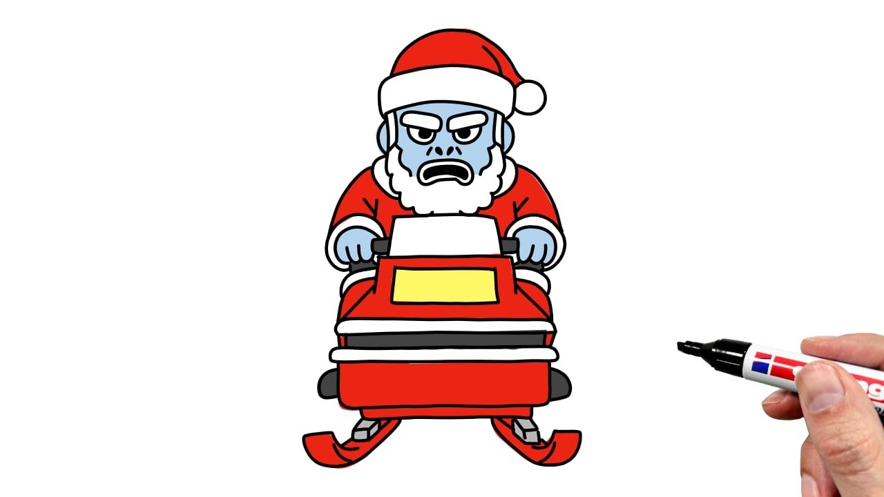 How to Draw Yeti Claus (Christmas Brainrot)