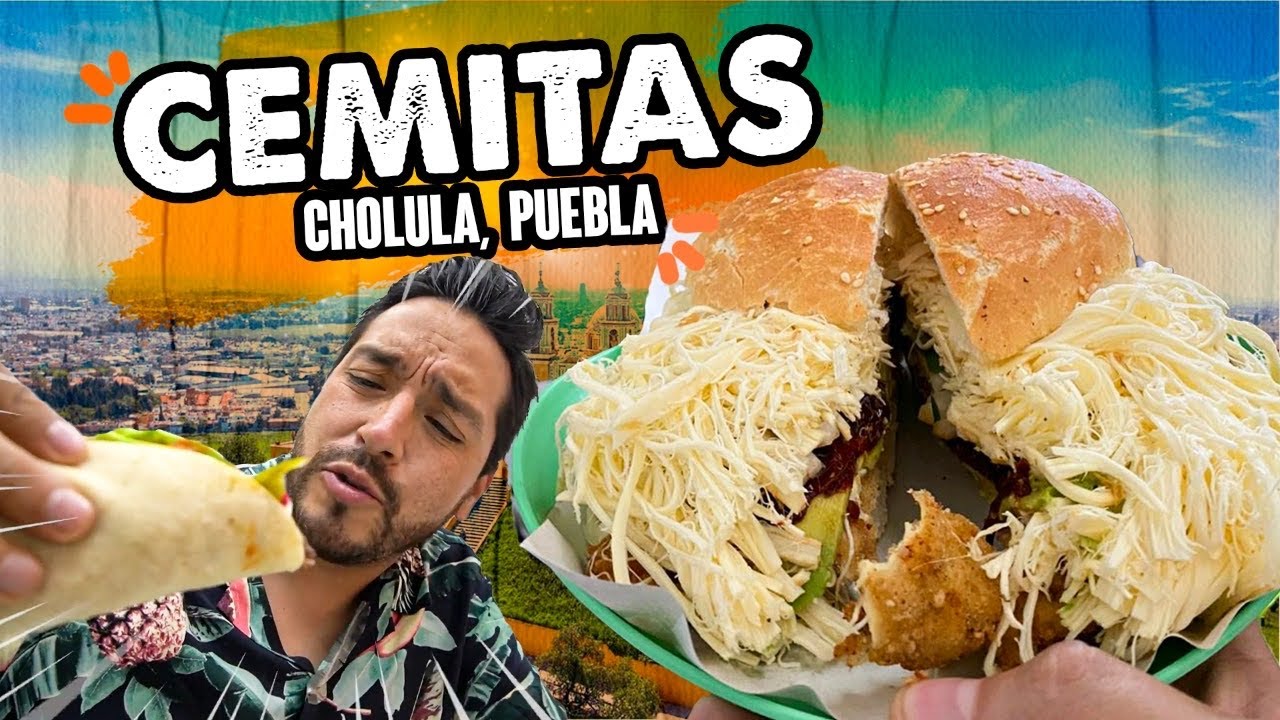 Todo ESTE QUESO le ponen a UNA CEMITA en Puebla