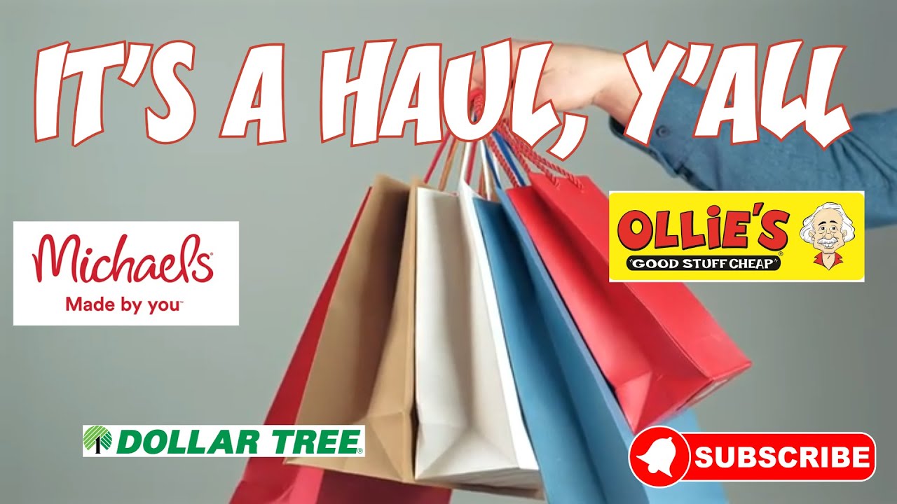 IT'S A SMALL HAUL, Y'ALL | MICHAELS $10 MYSTERY GRAB BOX | OLLIE'S | DOLLAR TREE