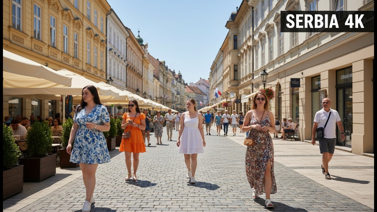 Serbia Walking Tour 4K 🇷🇸 | Beautiful Streets & Real Balkan City Life