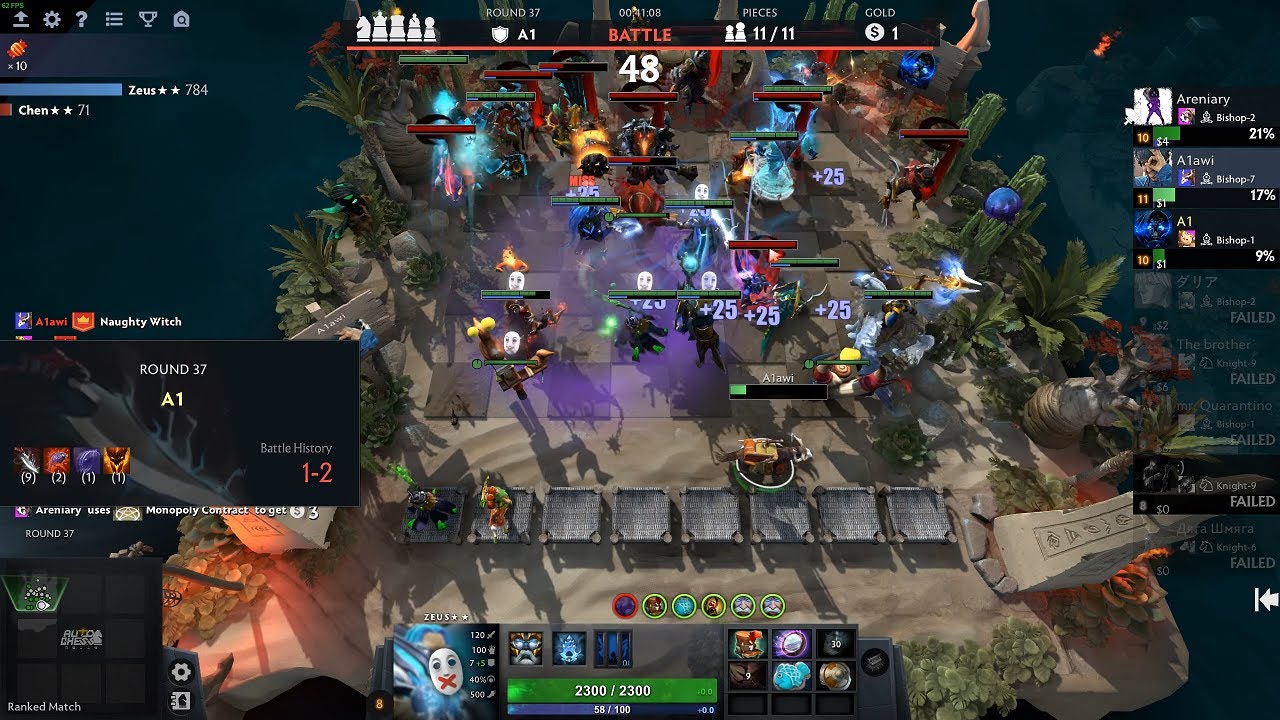 Dota 2 AutoChess 6 Gods 4 Tauren 2 Orc  2 Wizards Synergy | Keeper Of the Light Rank 3 is Something