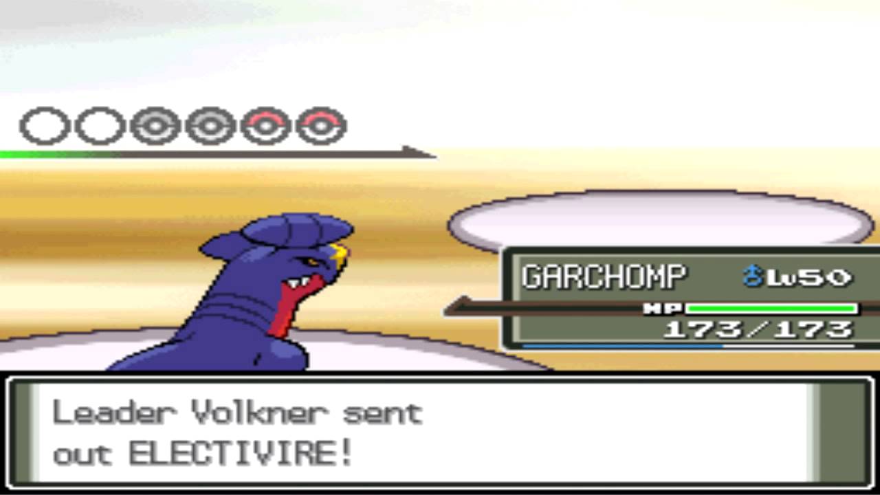 Pok&eacute;mon Platinum - Battle vs. Leader Volkner