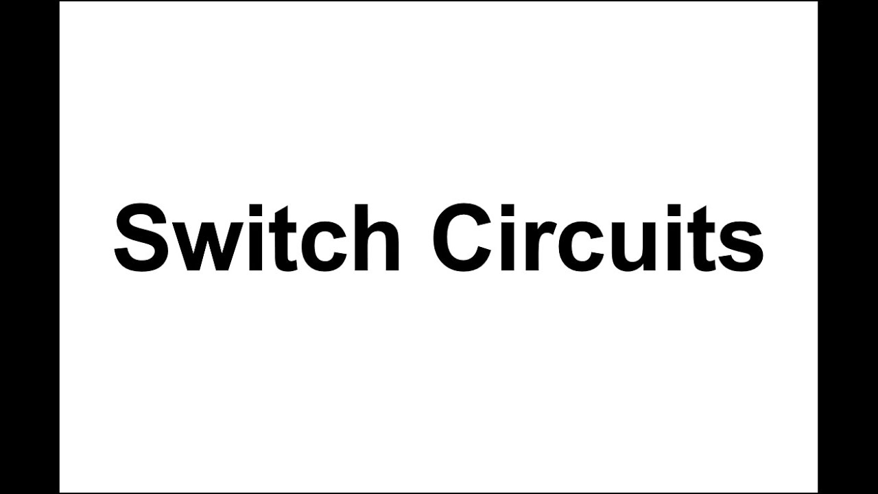 Switch의 구현과 Logic Circuits (Docceptor 디지털집적회로설계 8-1)