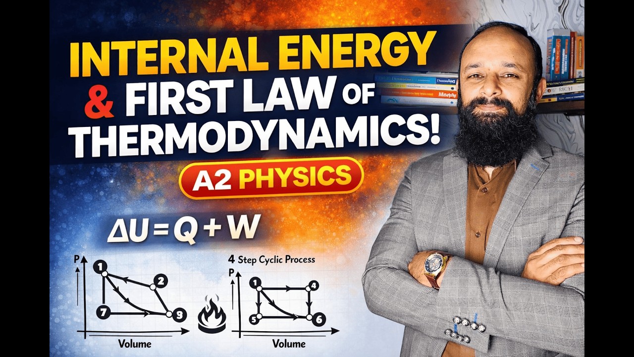 Internal Energy & First Law of Thermodynamics – A2 Physics   | Cyclic Processes | (Explained)