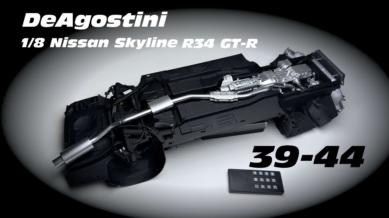 DeAgostini Nissan Skyline R34 GT-R 1/8 építés 39-44. rész