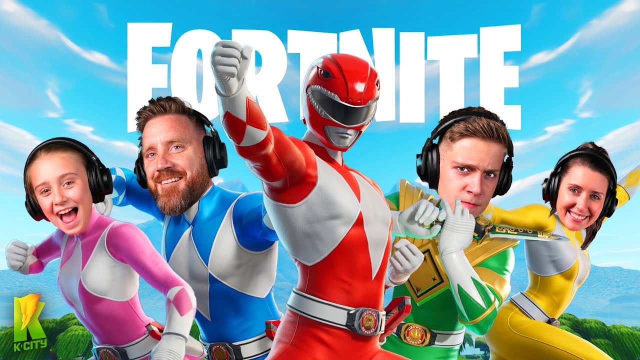 We Became the Power Rangers in FORTNITE (Family Challenge)