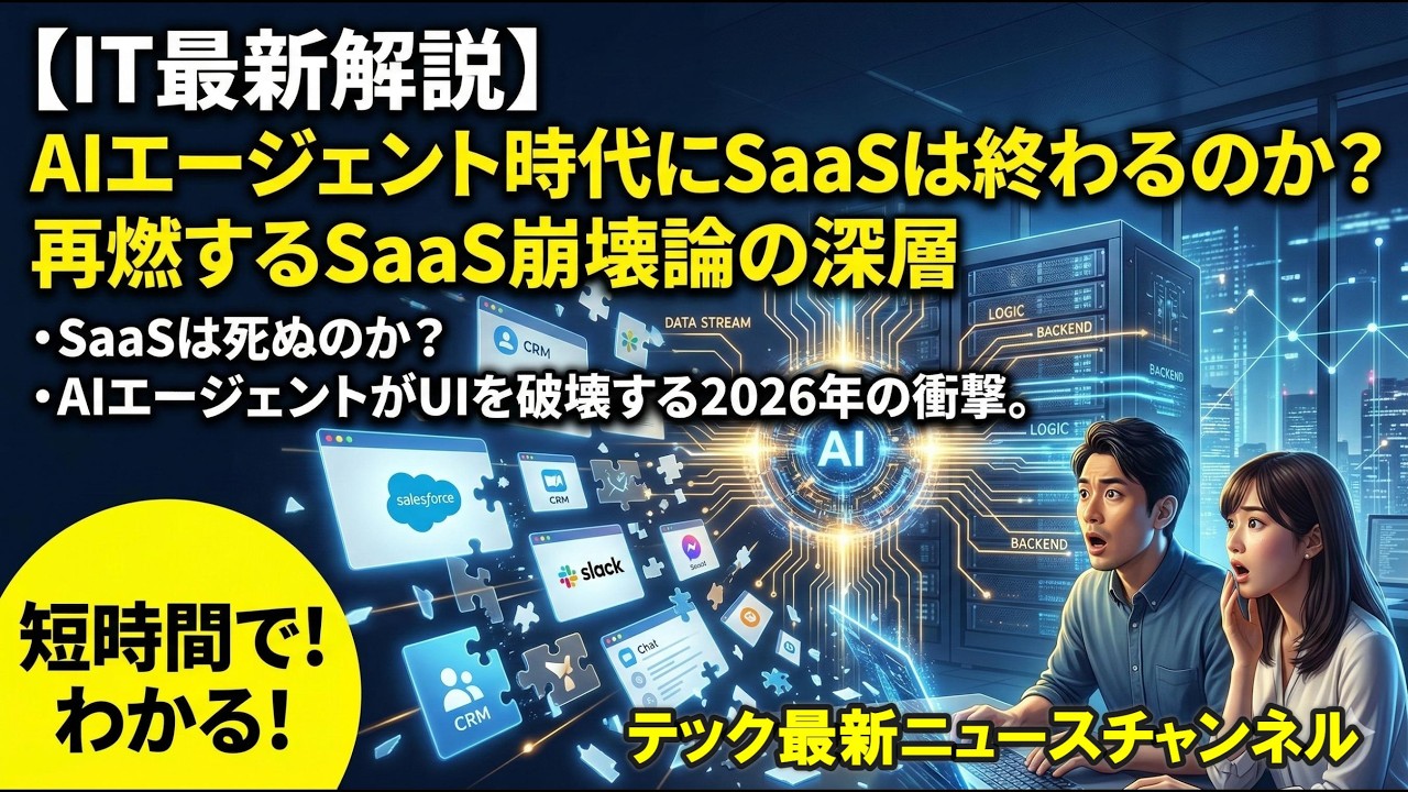AIエージェント時代にSaaSは終わるのか？再燃するSaaS崩壊論の深層