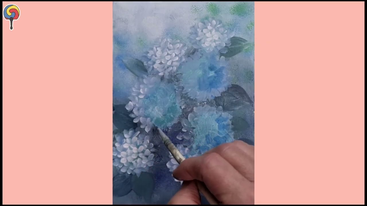 #하얀 수국  | 아크릴페인팅 | 유화 | #Oil Painting | #Acrylic Painting [332]힐링영상취미미술 