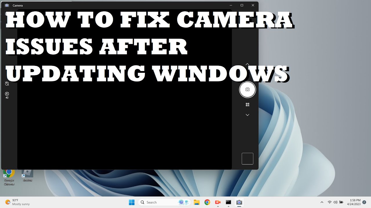 HOW TO FIX CAMERA ISSUES AFTER WINDOWS UPDATE
