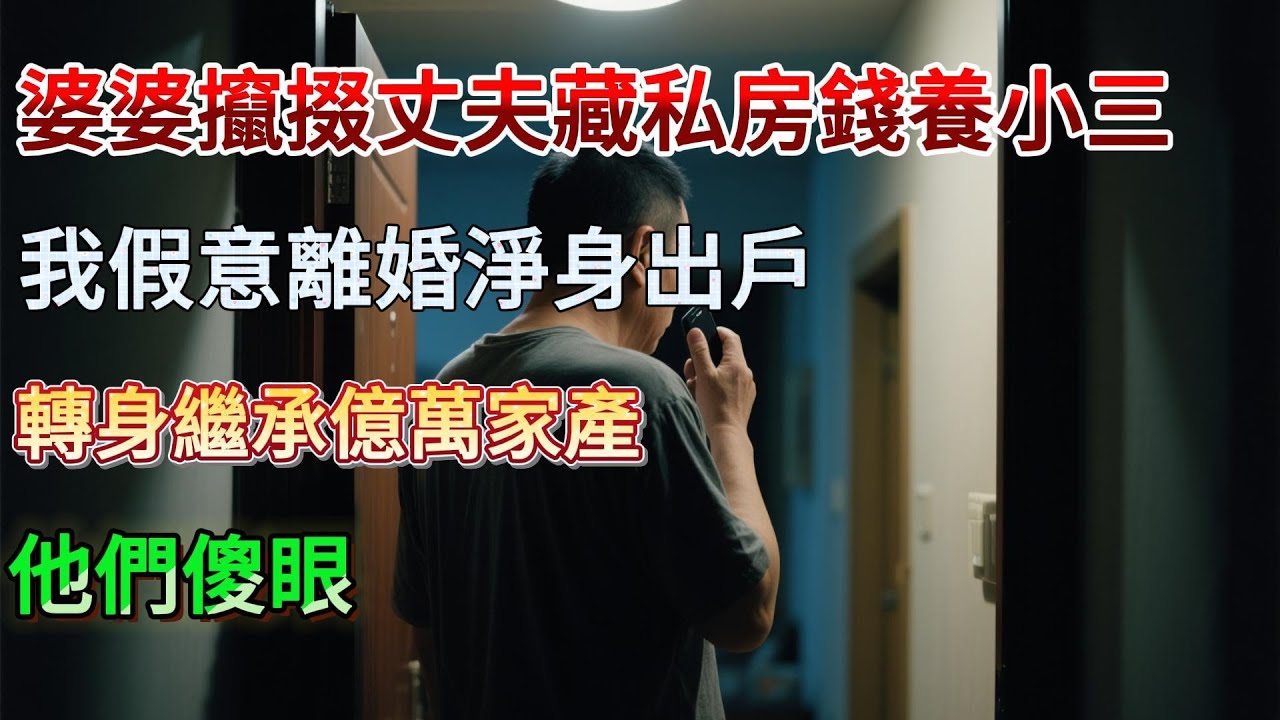 【完結】婆婆攛掇丈夫藏私房錢養小三，我假意離婚淨身出戶，轉身繼承億萬家產他們傻眼