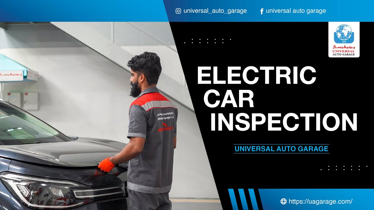 Universal Auto Garage Electric Car Inspection