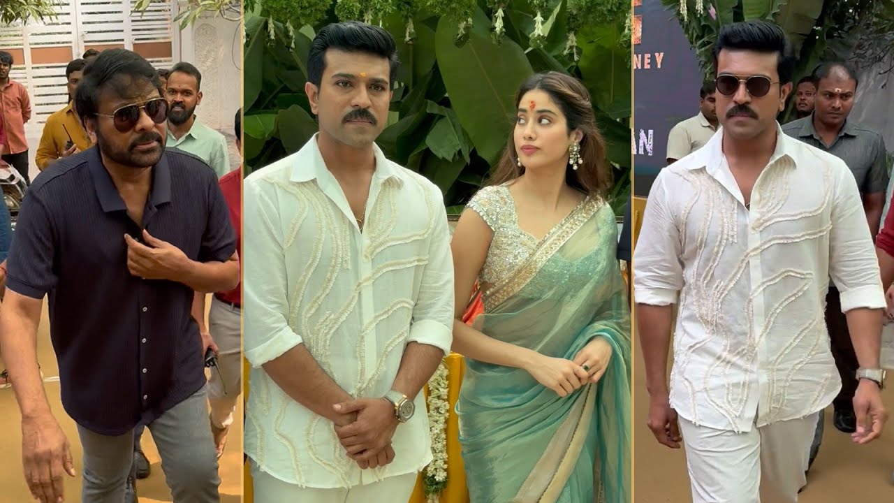 #RC16 Movie Opening Ceremony | Ram Charan, Janhvi Kapoor, Chiranjeevi, AR Rahman | Exclusive