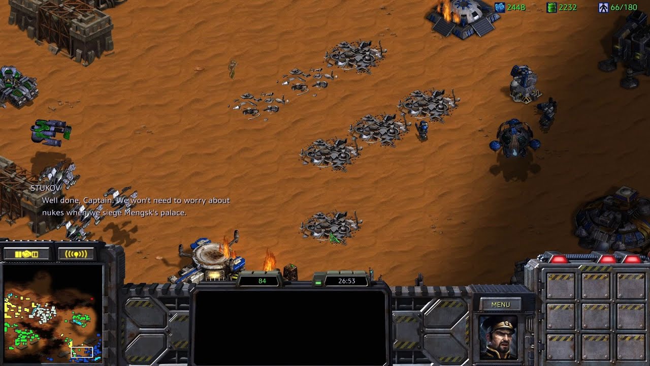 The Captain counters Mengsk's nuclear capabilities
