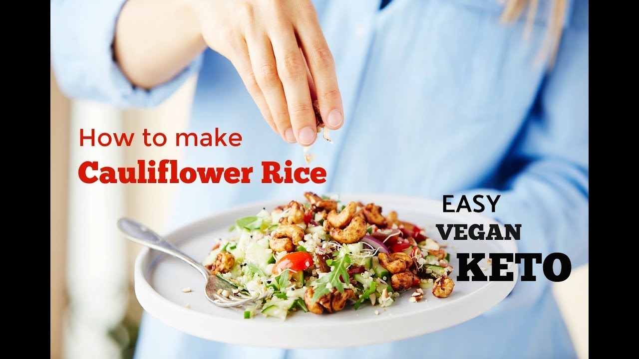 Easy Low Carb Cauliflower Rice Tabbouleh (Vegan Keto, Gluten Free, Paleo)