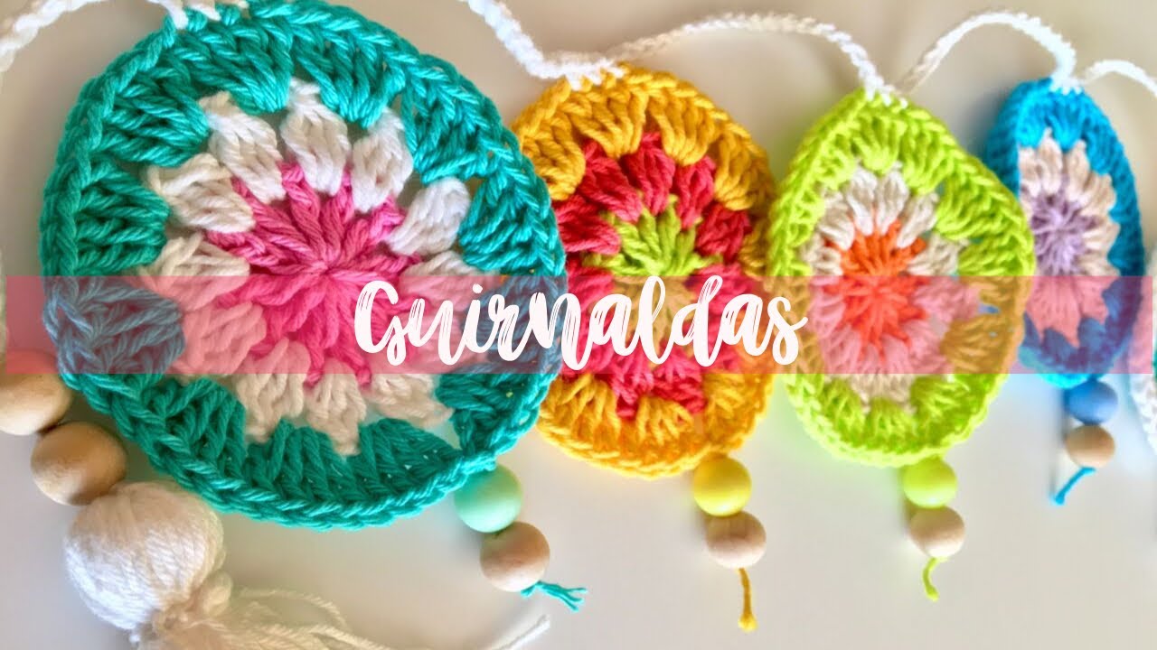 Guirnaldas fácil a crochet paso a paso tutorial