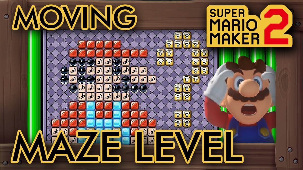 Super Mario Maker 2 - This Moving Maze Level Is Crazy