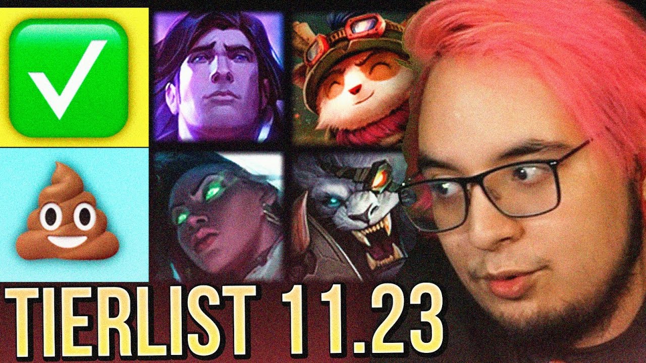 TIERLIST DE CAMPEONES DEL LOL EN PRE-TEMPORADA (PRE-SEASON 12 PARCHE 11.23)