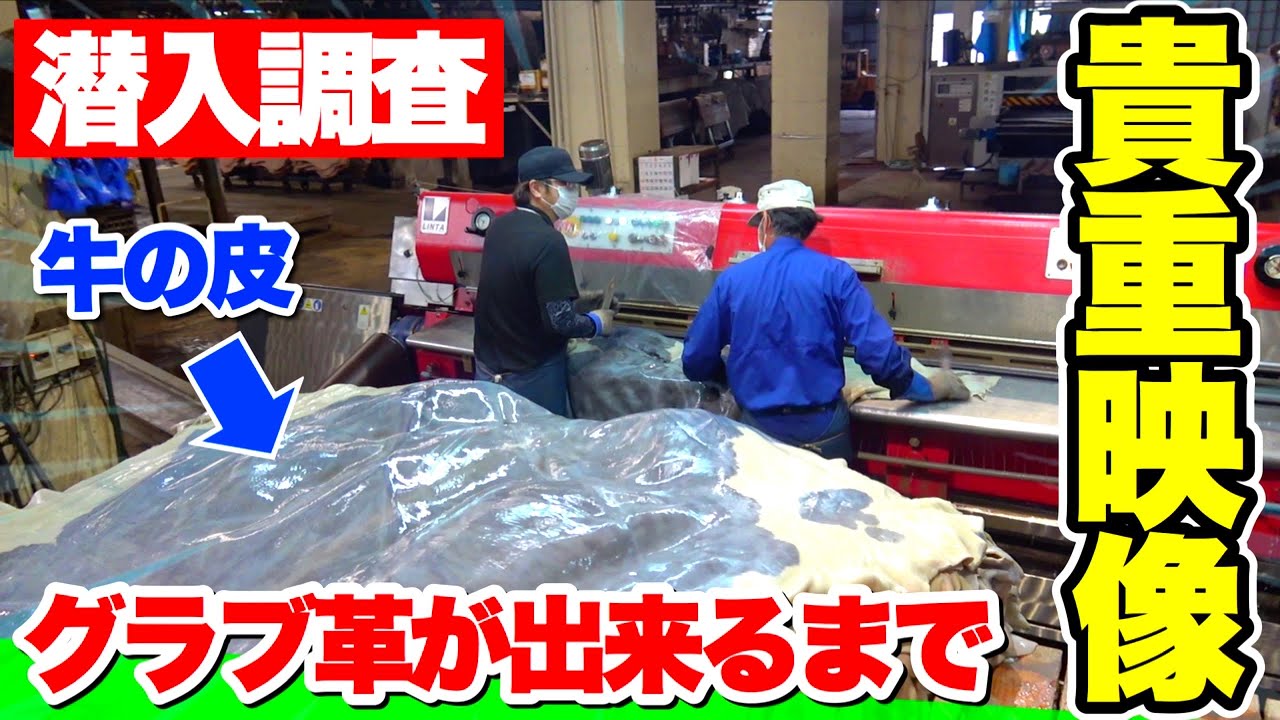 【レア映像】グラブの革が作られる工程を徹底調査...学校では教えてくれない野球の勉強【クロムなめし】