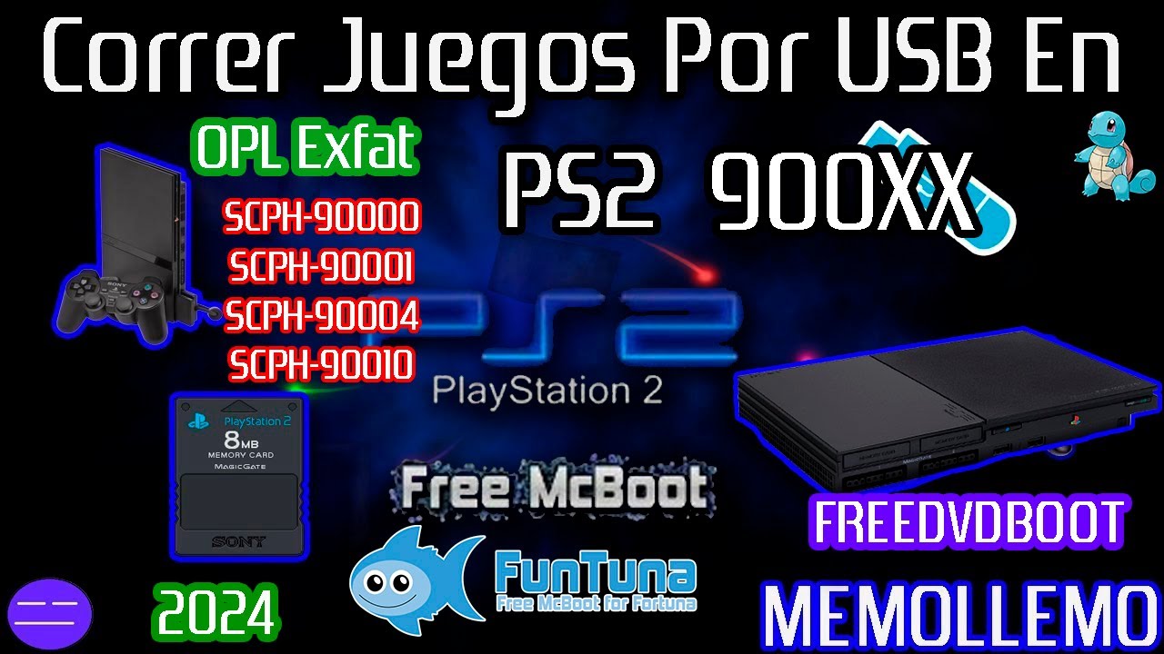Juegos por USB PS2 900xx FreMcBoot | Funtuna OPL Memory Card |