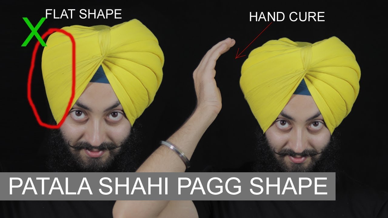HOW TO MAKE ROUND SHAPE | PATIALA SHAHI PAGG | TACT OF MONTH MARCH 2019