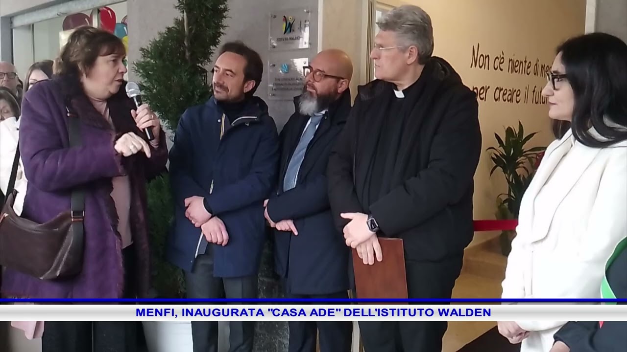 MENFI, INAUGURATA CASA ADE DELL'ISTITUTO WALDEN