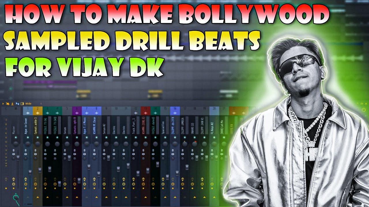 How to make  Bollywood sampled  Drill Beats For Vijay Dk | FL studio Tutorial Hindi