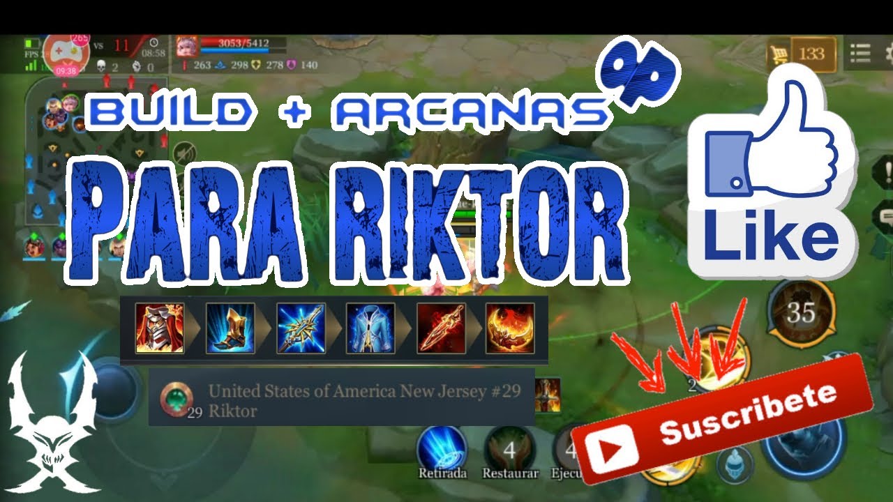 BEST BUILD for RIKTOR (NA) en español (no comentado) :v