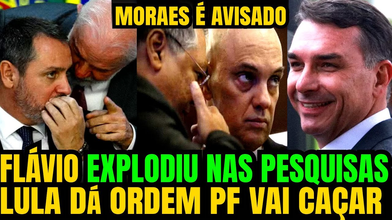 #3 O SISTEMA ENTROU EM PÂNICO! FLÁVIO BOLSONARO EXPLODE NAS PESQUISAS E LULA DÁ ORDEM DE CAÇADA À PF