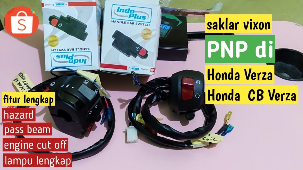 saklar lengkap untuk honda cb verza #saklarlampu #verza #vixon
