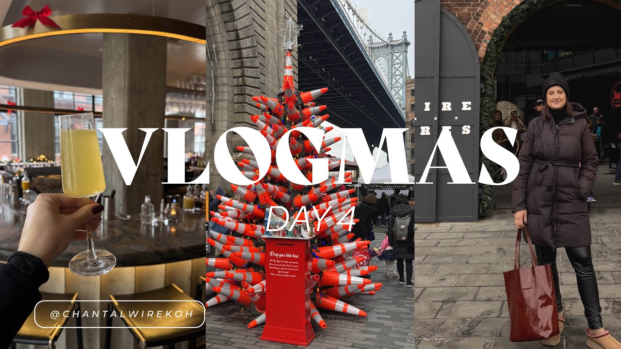vlogmas 4 | Украшаем нашу бруклинскую квартиру к Рождеству, прогулка с собачкой Дамбо и розыгрыш ...