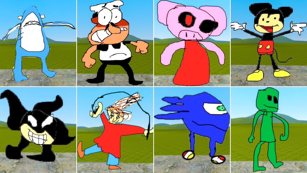 NEW 2D SANIC CLONES MEMES NEXTBOT PART 4 IN Garry's Mod