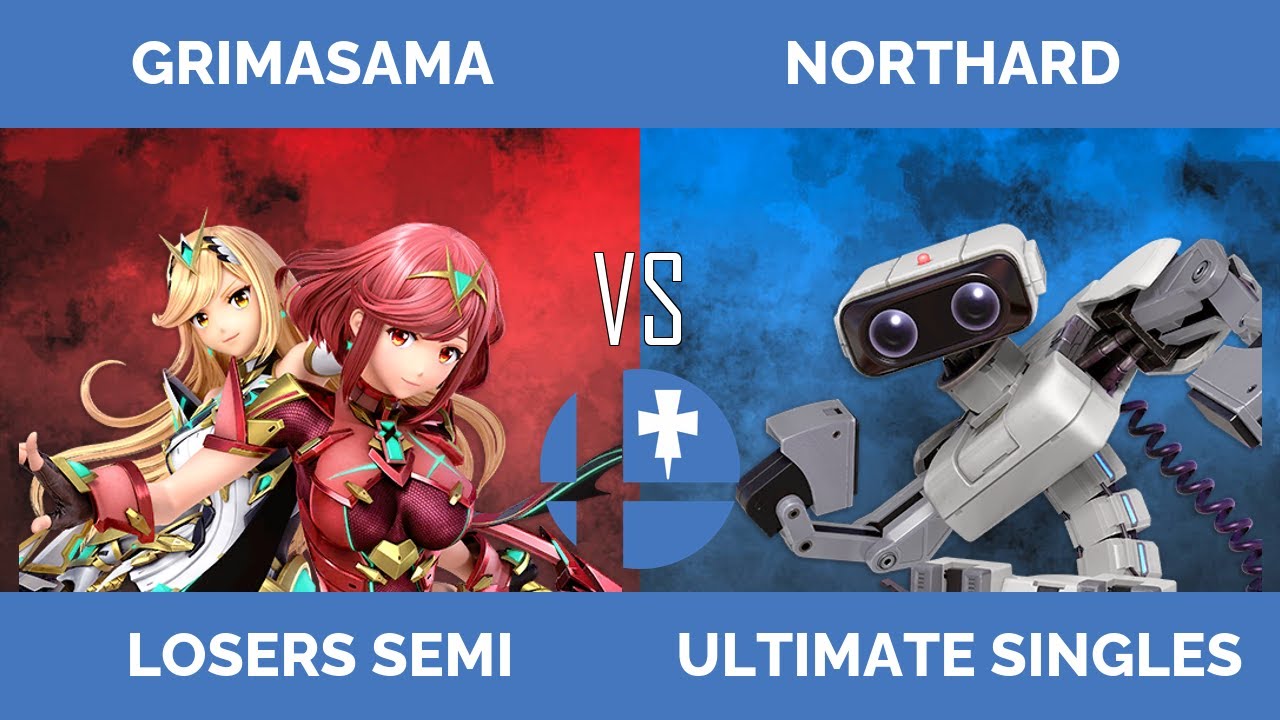 RogaSmash 350: SSBU – Losers Semi — GrimaSama (Pyra / Mythra) vs Northard (ROB)