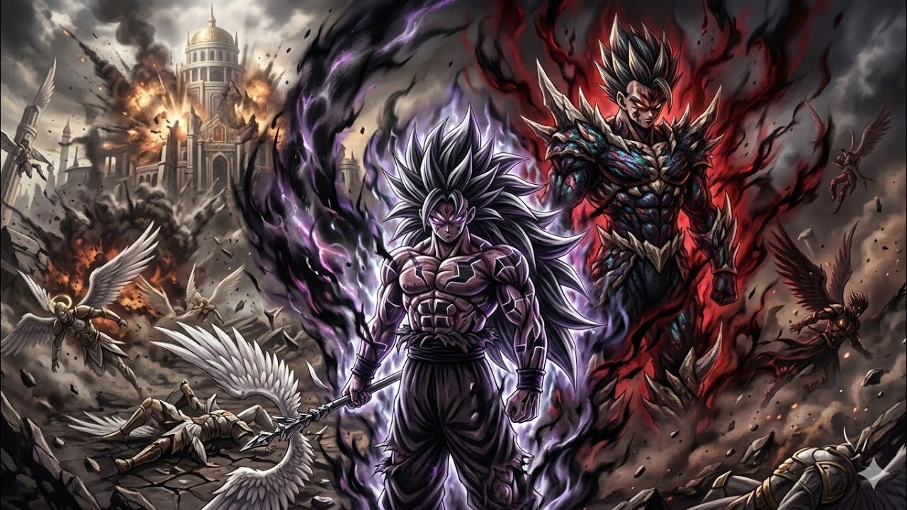 Goku comete una masacre contra los ángeles… Goku y Gohan se vuelven algo aterrador