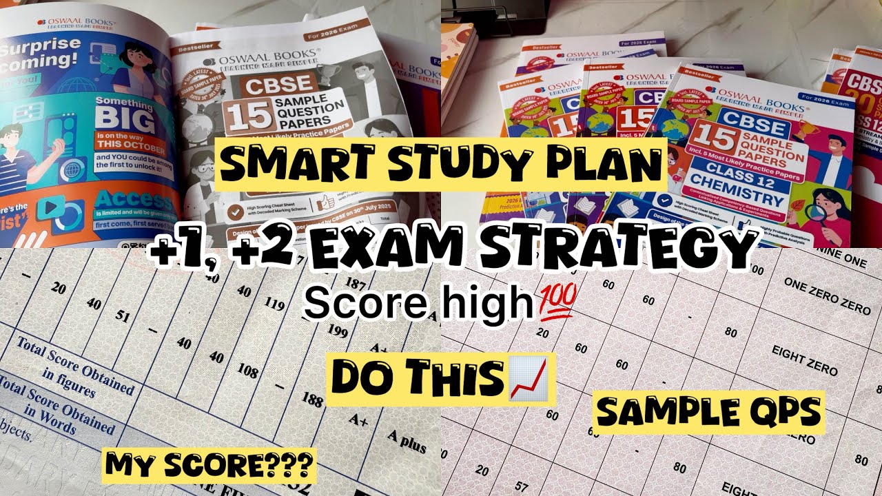 📈exam statregy and study plan for +1and +2 students 📈💯realistic 