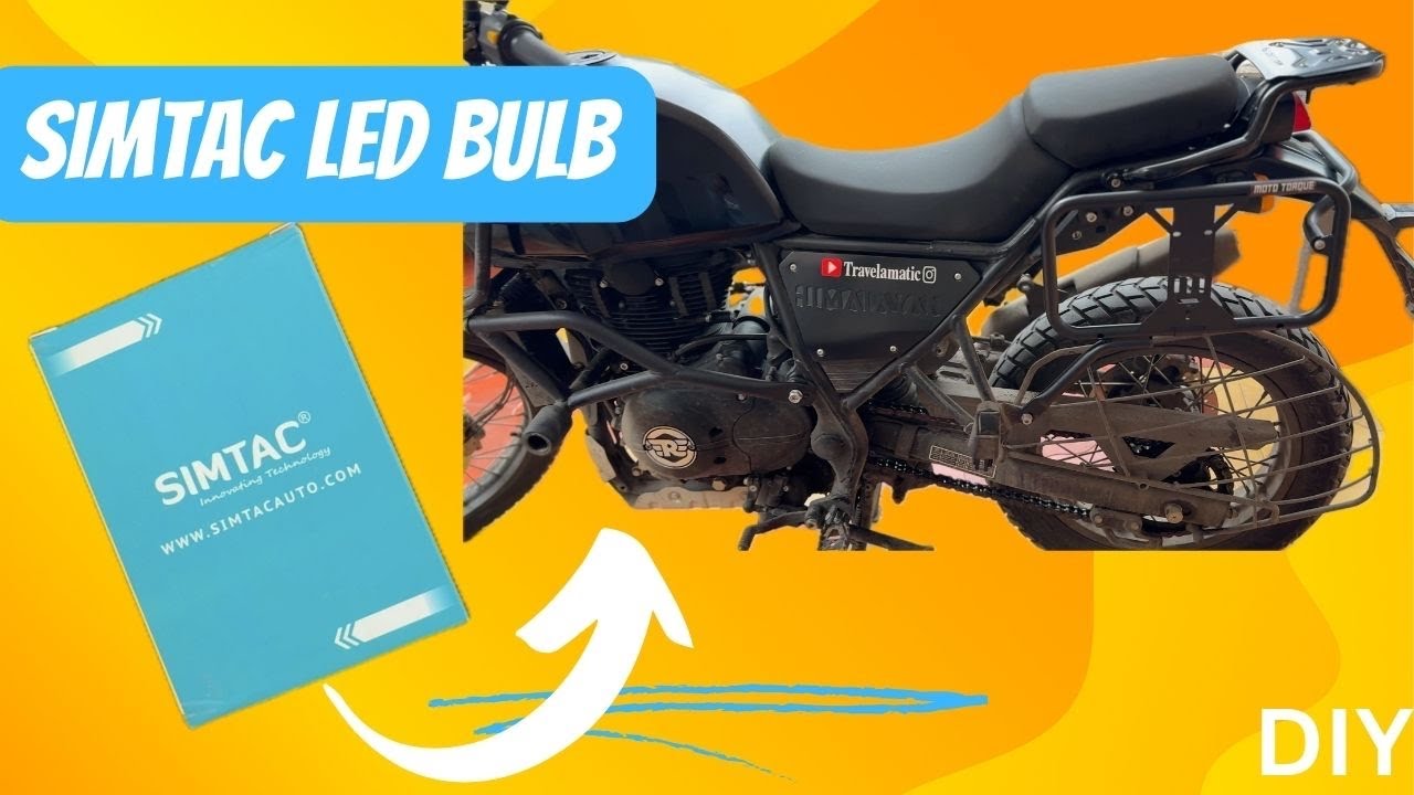 How to install Simtac LED Indicator  Bulb | Simtac LED on Himalayan | Simatc LED + FlashX module