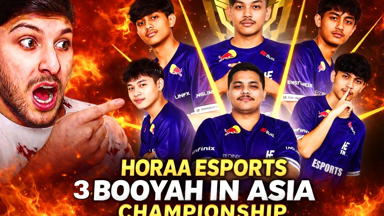 HORAA ESPORTS 3 BOOYAH IN ASIA CHAMPIONSHIP 😱  