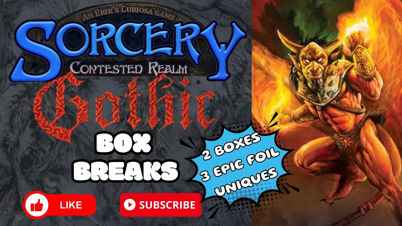 Sorcery Contested Realm Gothic New Case - 2 Box Break but 3 HUGE Foil Uniques