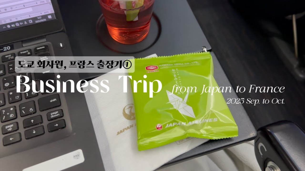 일본 회사원 브이로그ㅣ도쿄 회사원 프랑스 출장기 01ㅣ하네다에서 런던, 파리에서 다시 하네다로. 라운지 & JAL 이코노미석 탑승기록