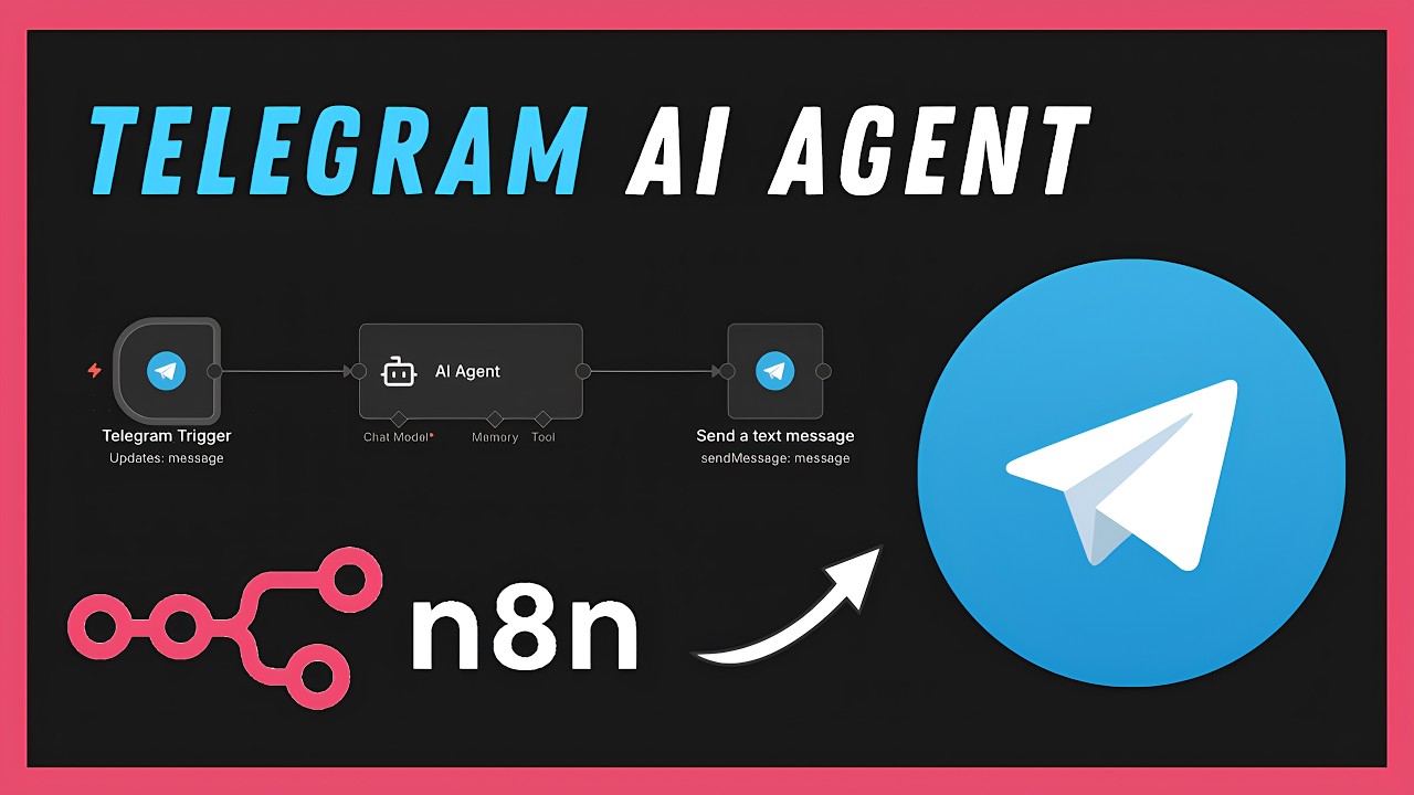 Telegram Ai Agent ( n8n tutorial ) | بناء وكيل تيليجرام بالذكاء الاصطناعي