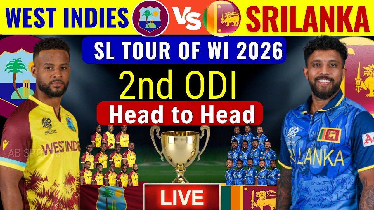Westt Indies vs Srilanka 2nd ODI Playing 11 | Srilanka Playing 11 | West Indies Playing 11