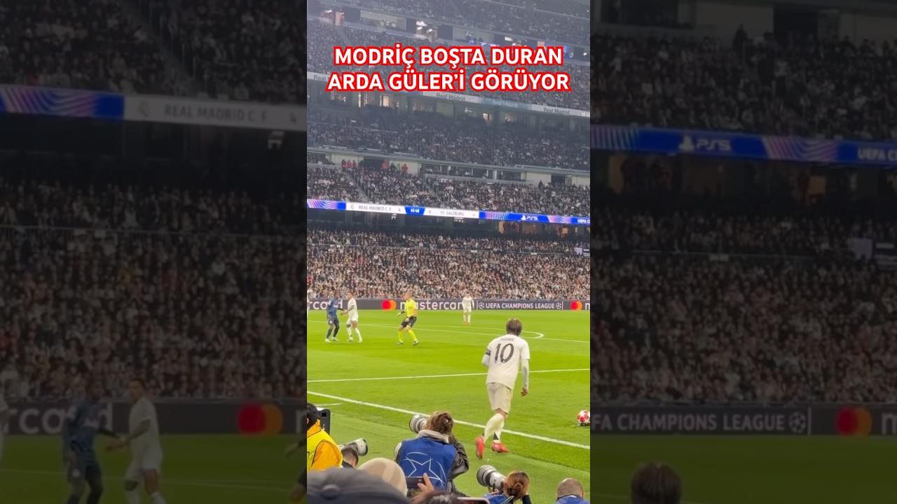 Modriç,boşta duran Arda Güler’i görüyor ancak…