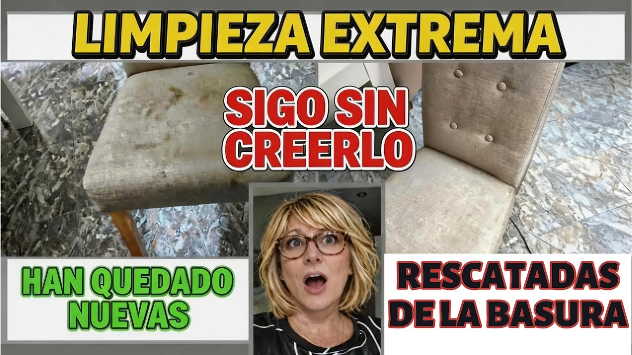 DIY Económico: Sillas Gratis Transformadas con Limpieza Extrema