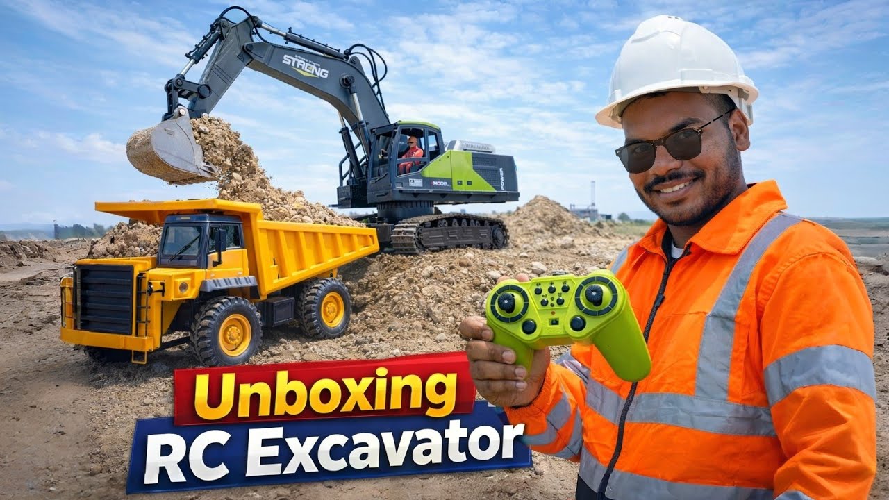 Unboxing Rc Excavator Metal | Jcb | Alloy Series Model 12CH 2.4G Frequency 