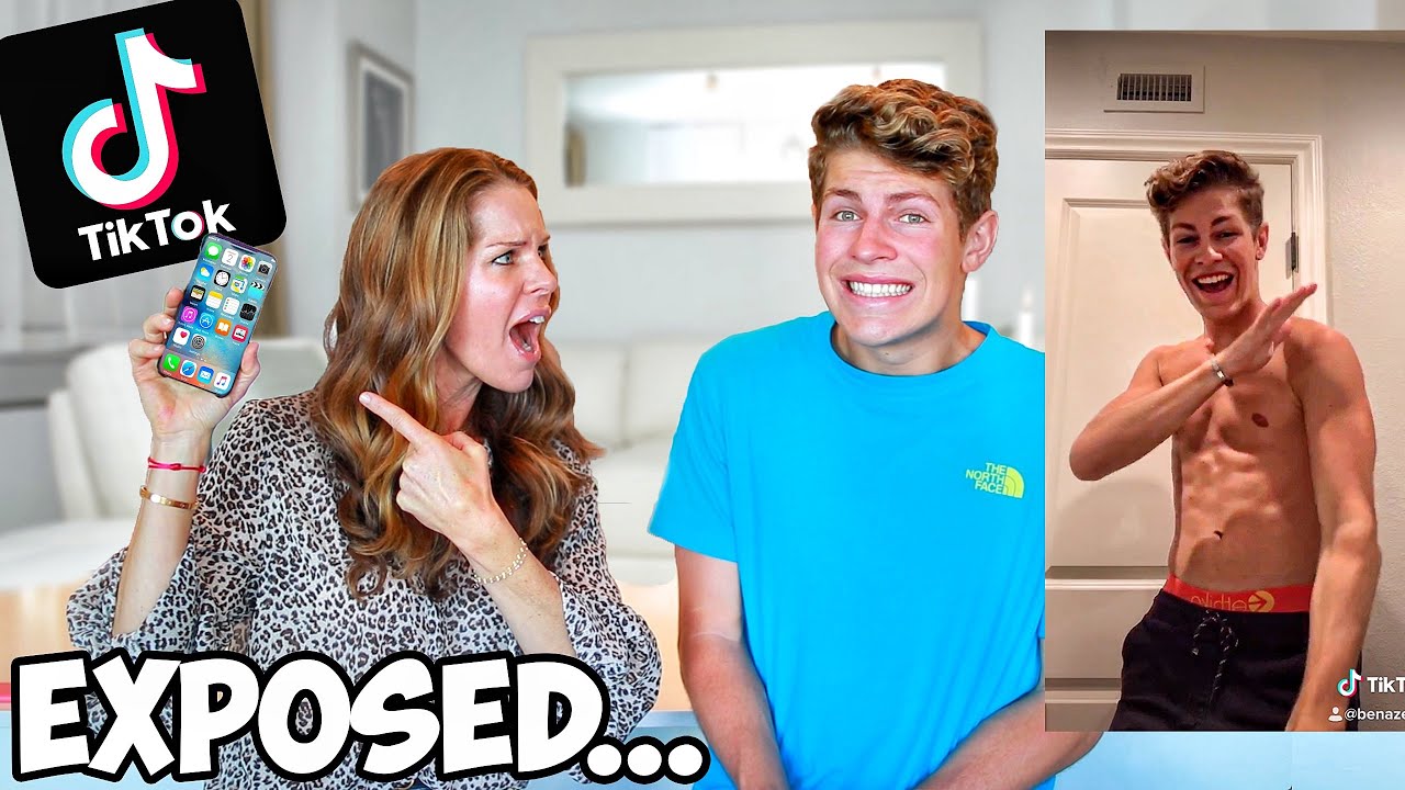 MOM REACTS TO MY TIK TOKS! (bad idea)